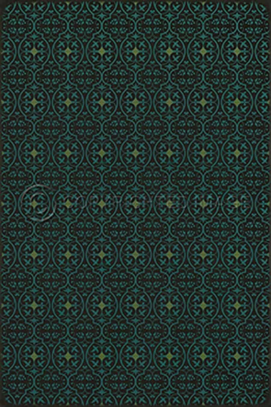 images Delphine Jalousie Vinyl Floor Cloth, 96 x 140