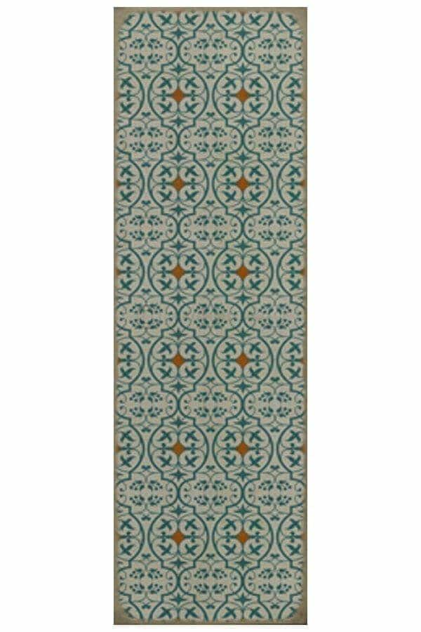 images Delphine Jardin Vinyl Floor Cloth, 36 x 115 Runner