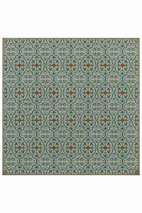 images Delphine Jardin Vinyl Floor Cloth, 36 x 36 Square