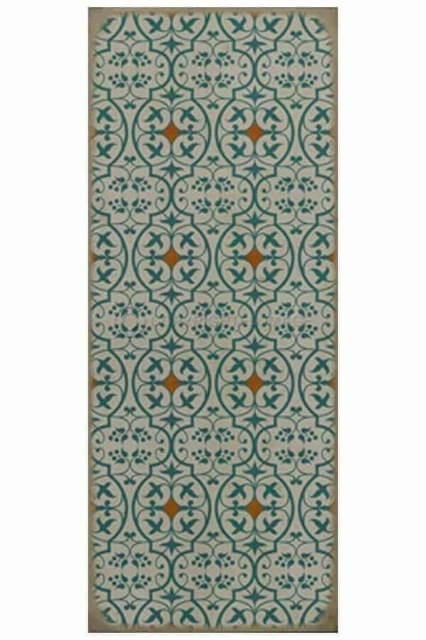 images Delphine Jardin Vinyl Floor Cloth, 36 x 90 Runner