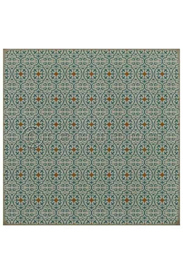 images Delphine Jardin Vinyl Floor Cloth, 96 x 96 Square