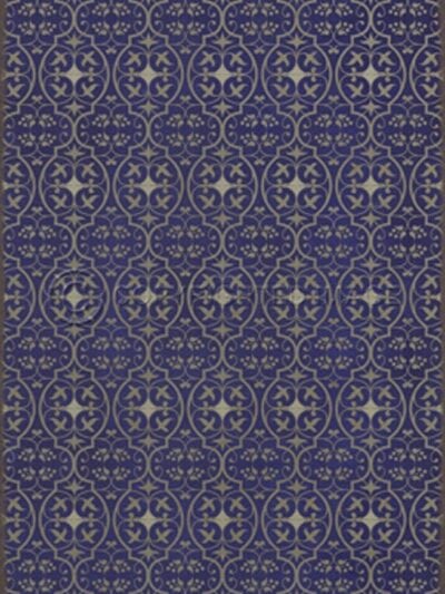 Delphine Lupine Vinyl Floor Cloth, 20 x 30