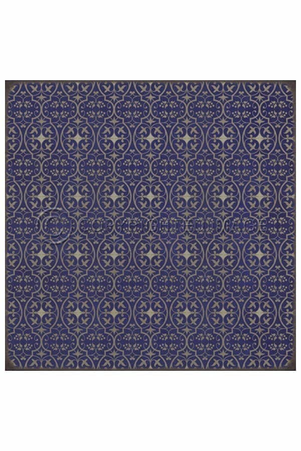 images Delphine Lupine Vinyl Floor Cloth, 36 x 36 Square