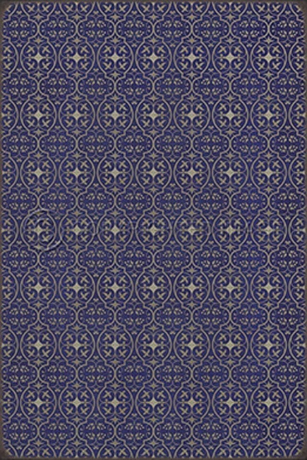 images Delphine Lupine Vinyl Floor Cloth, 96 x 140