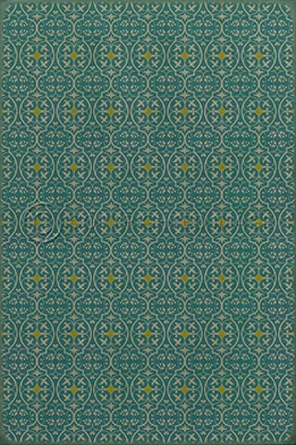 images Delphine Ocean Vinyl Floor Cloth, 96 x 140