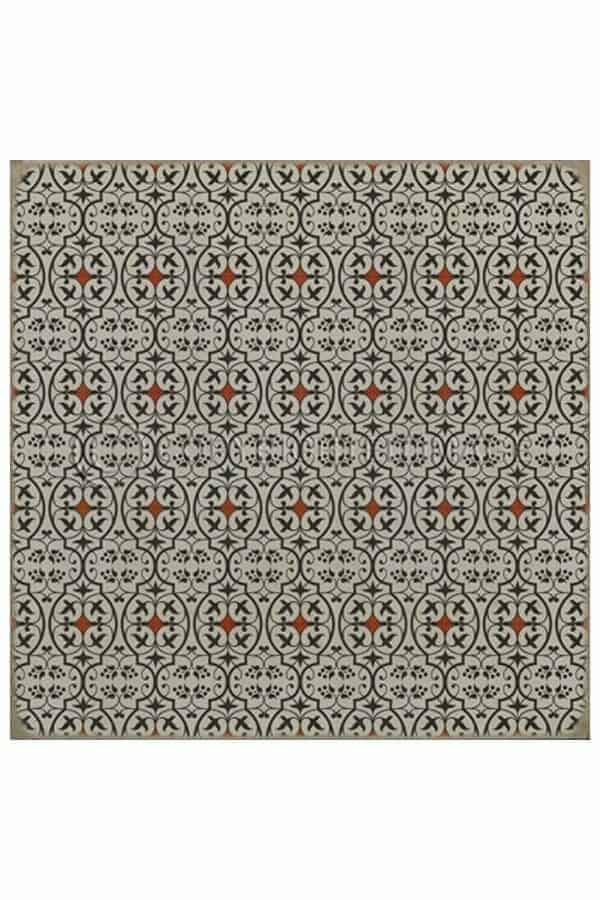 images Delphine Pomme Vinyl Floor Cloth, 36 x 36 Square
