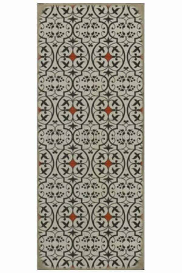 images Delphine Pomme Vinyl Floor Cloth, 36 x 90 Runner