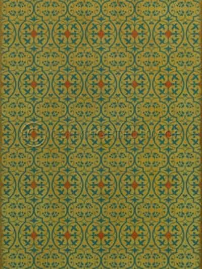 Delphine Saffron Vinyl Floor Cloth, 20 x 30