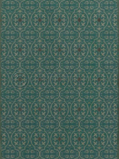 Delphine Spruce Vinyl Floor Cloth, 20 x 30