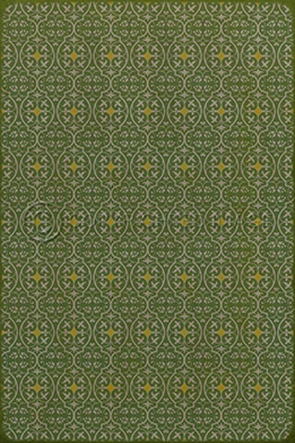 images Delphine Thyme Vinyl Floor Cloth, 96 x 140