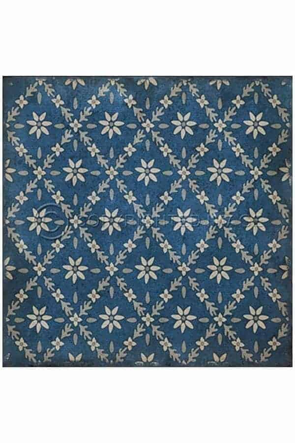 images Denim Netline Vinyl Floor Cloth, 36 x 36 Square