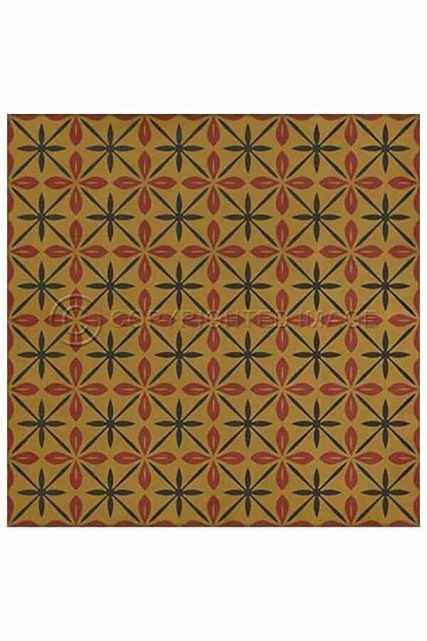 images Estrellita Dijon Vinyl Floor Cloth, 36 x 36 Square