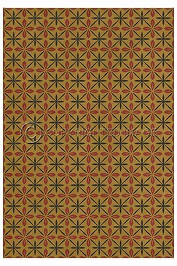 images Estrellita Dijon Vinyl Floor Cloth, 52 x 76