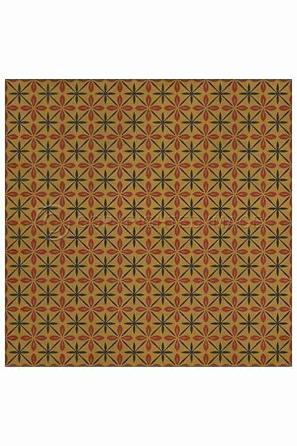 images Estrellita Dijon Vinyl Floor Cloth, 96 x 96 Square