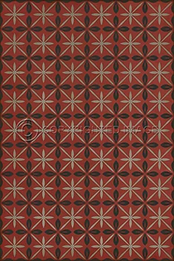 images Estrellita Flame Vinyl Floor Cloth, 20 x 30