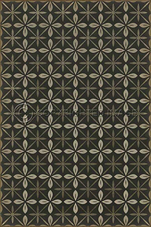 images Estrellita Onyx Vinyl Floor Cloth, 20 x 30