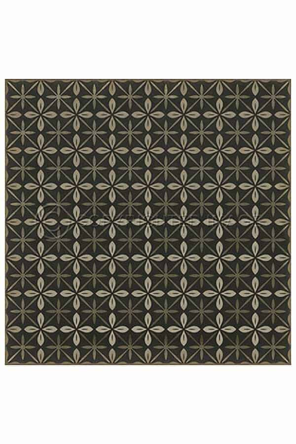 images Estrellita Onyx Vinyl Floor Cloth, 60 x 60 Square
