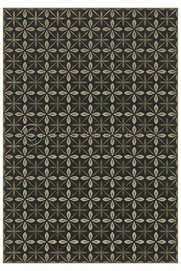 images Estrellita Onyx Vinyl Floor Cloth, 70 x 102