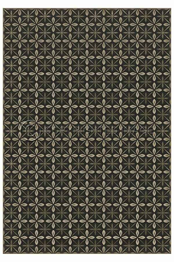 images Estrellita Onyx Vinyl Floor Cloth, 96 x 140