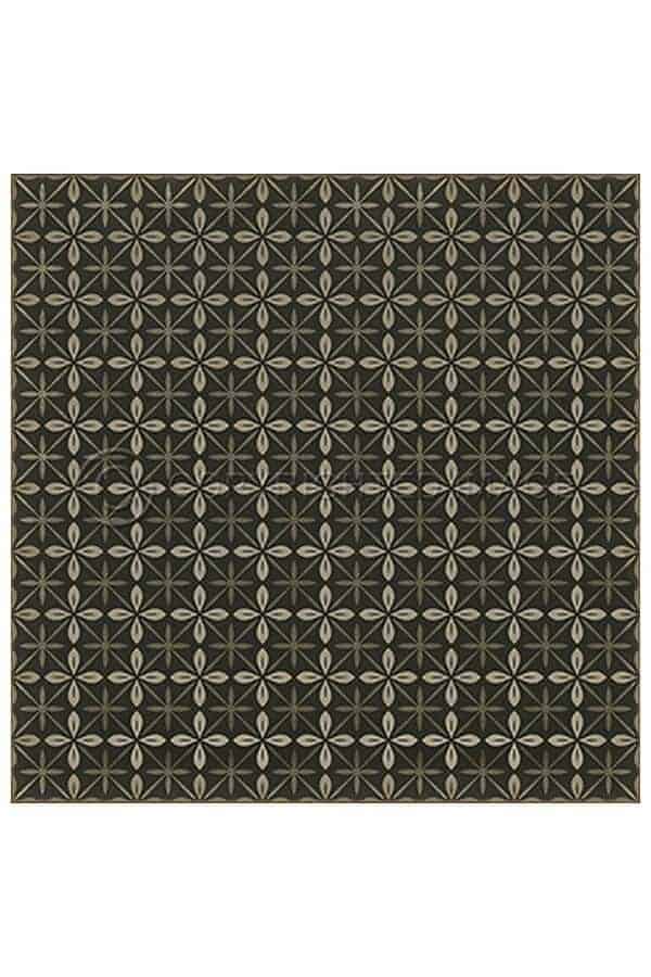 images Estrellita Onyx Vinyl Floor Cloth, 96 x 96 Square