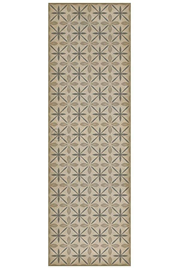 images Estrellita Powder Vinyl Floor Cloth, 36 x 115 Runner