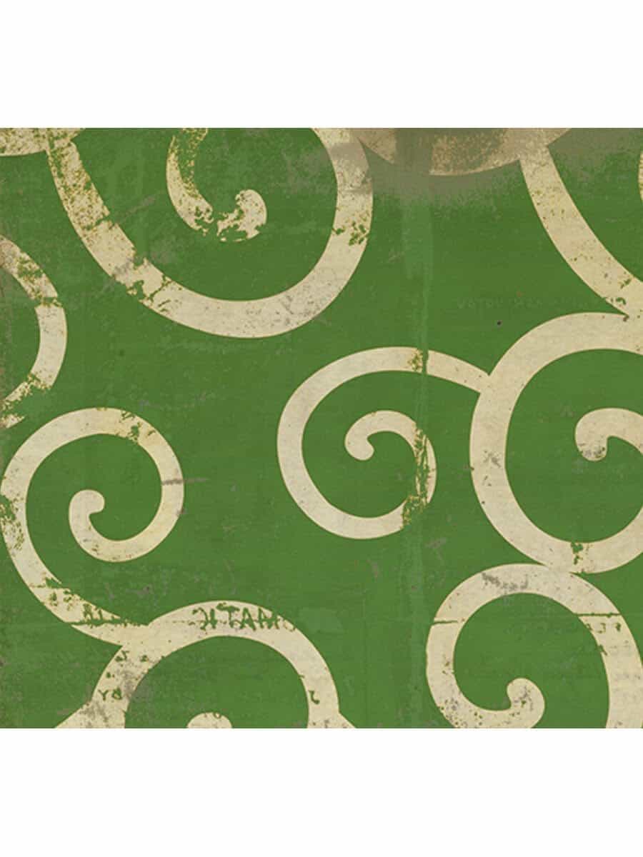images Green Avis Vinyl Floor Cloth, Close Up