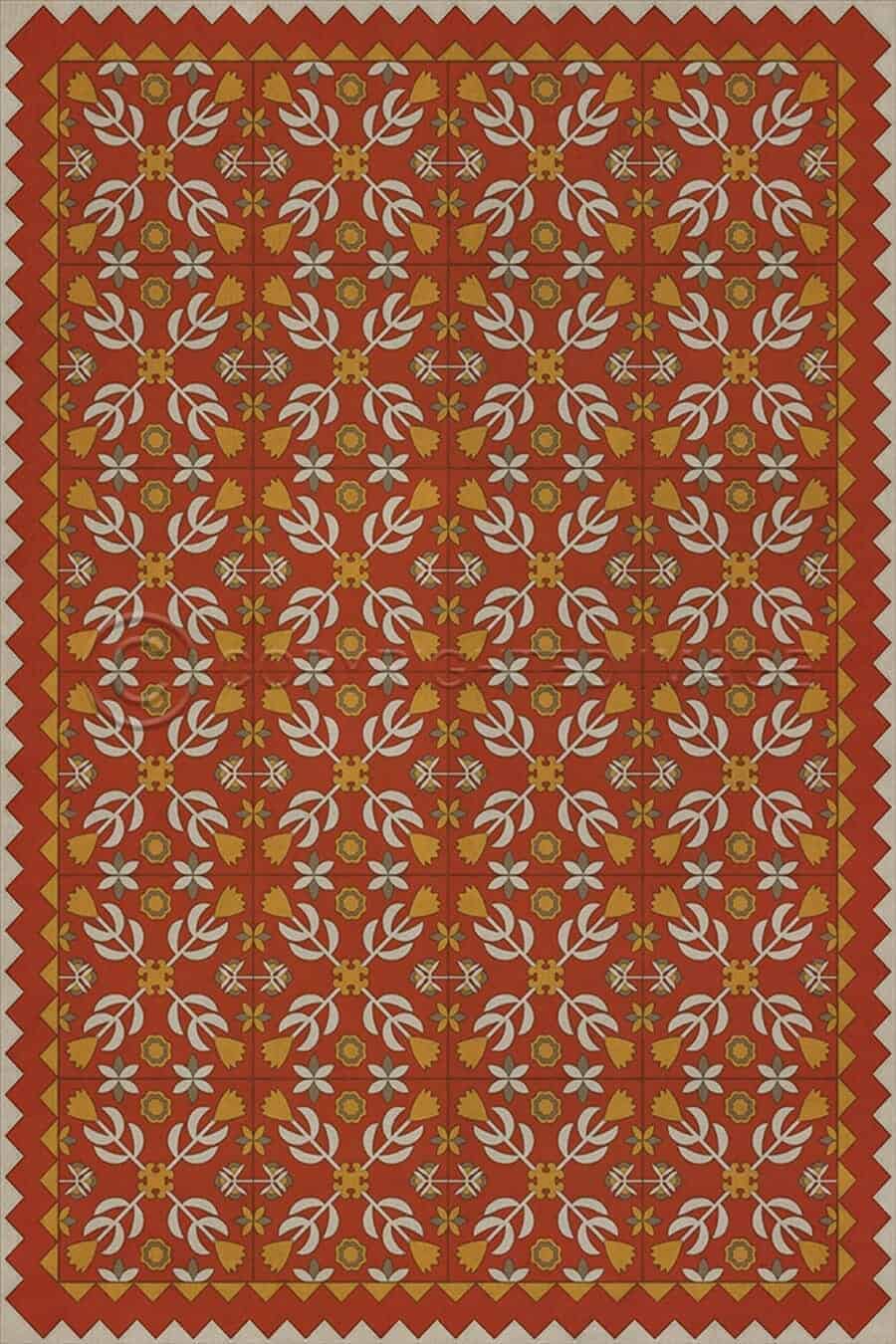 images Hearth Flame Vinyl Floor Cloth, 20 x 30