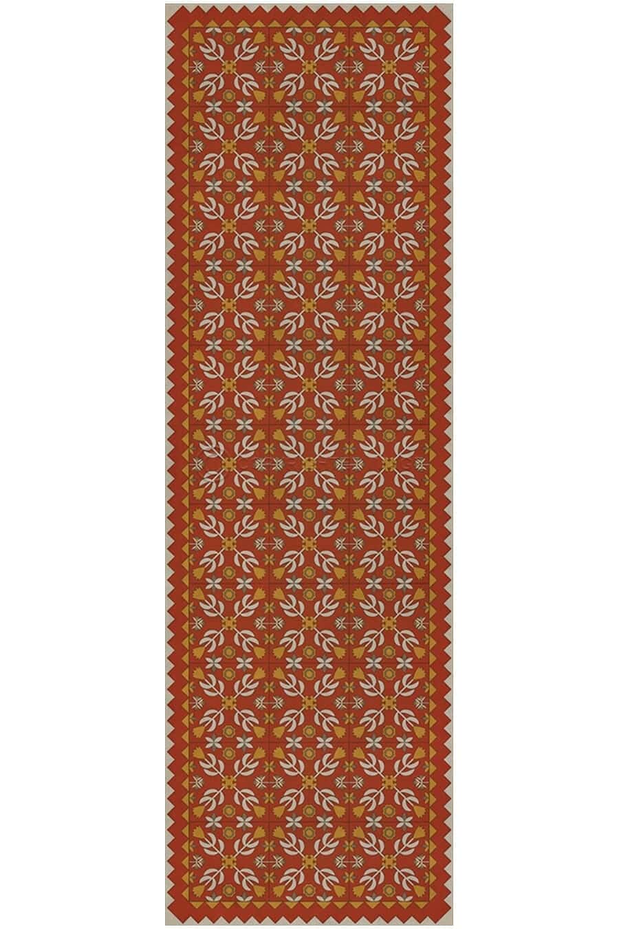 images Hearth Flame Vinyl Floor Cloth, 36 x 90 Runner