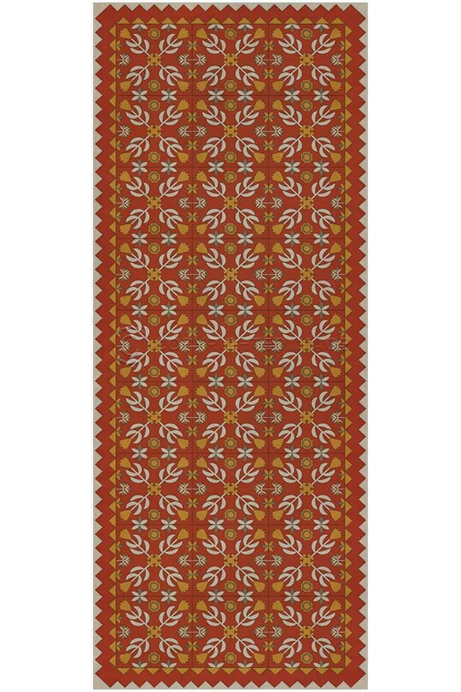 images Hearth Flame Vinyl Floor Cloth, 36 x 90 Runner