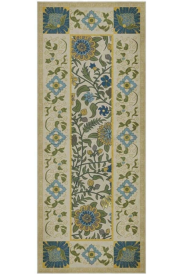 images Jasmine Cardamom Vinyl Floor Cloth, 36 x 90 Runner