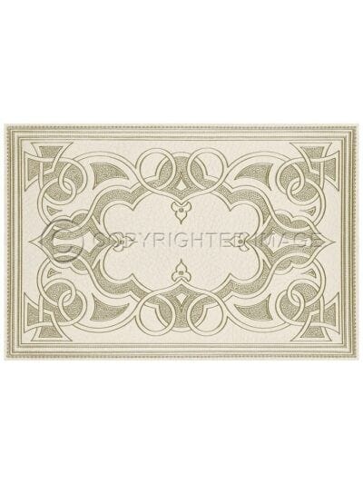 Justina Alabaster Vinyl Floor Cloth