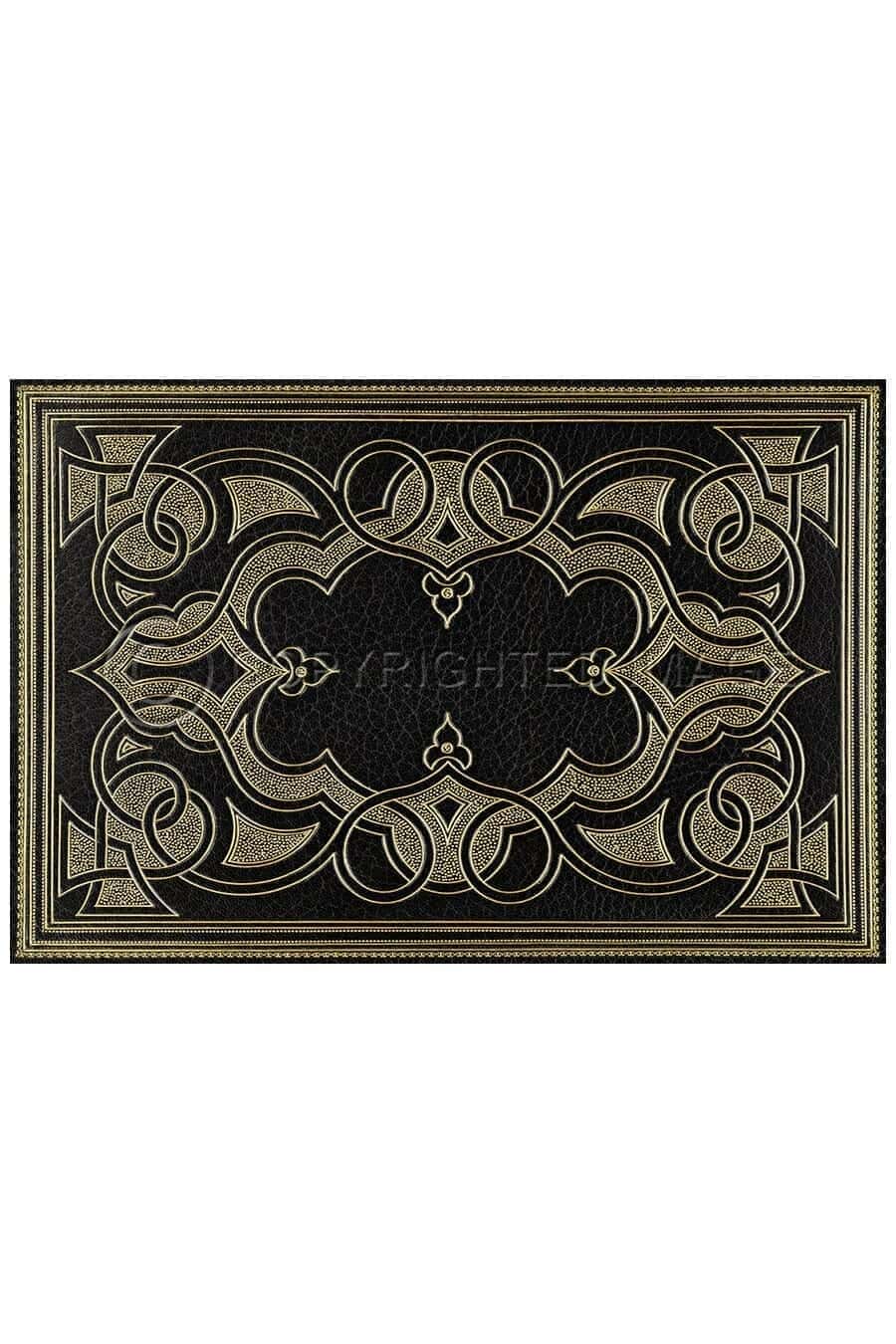 images Justina Gilt Vinyl Floor Cloth