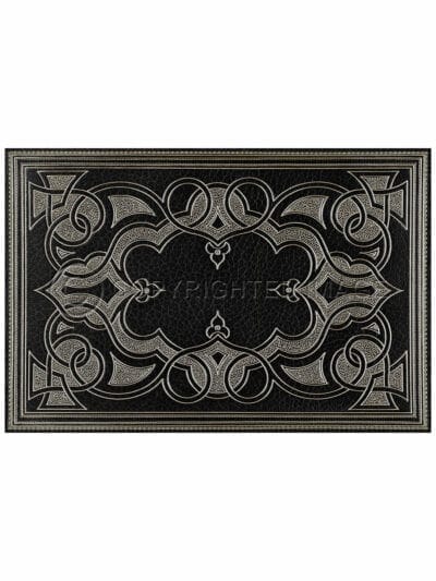 Justina Onyx Vinyl Floor Cloth