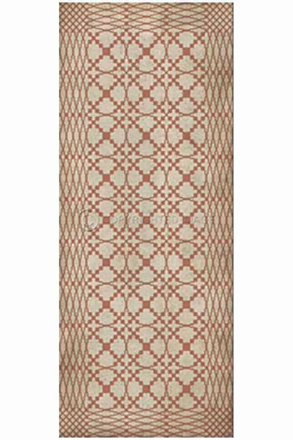 images Spicher Vinyl Floor Cloths, Lattice Blush Vinyl Floor Cloth, 36 x 90 Runner