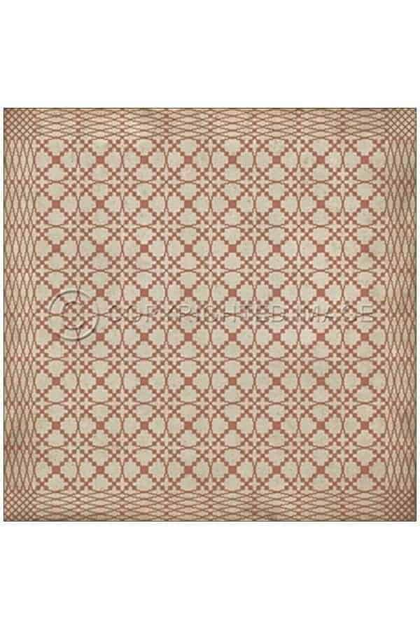 images Spicher Vinyl Floor Cloths, Lattice Blush Vinyl Floor Cloth, 60 x 60 Square
