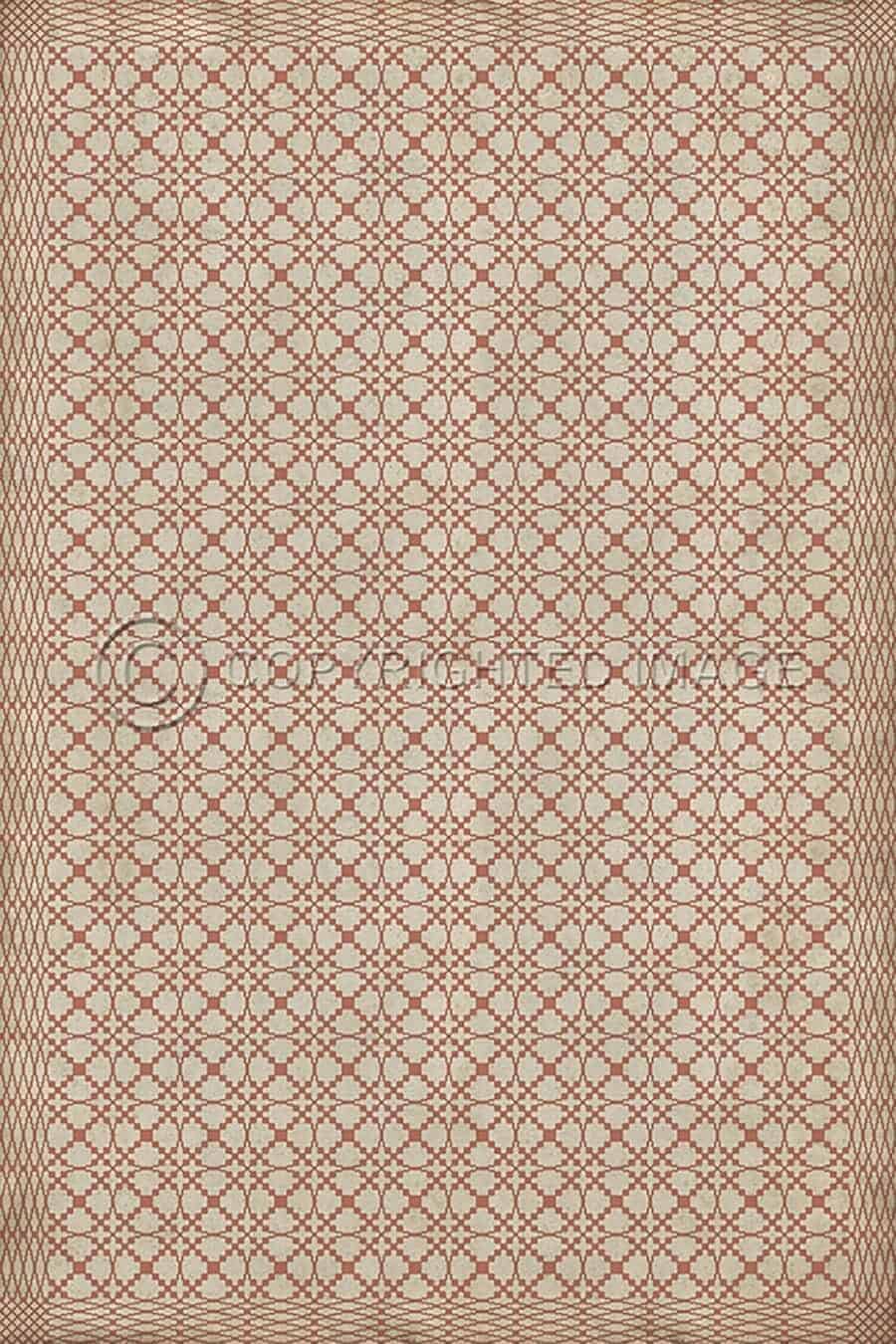 images Spicher Vinyl Floor Cloths, Lattice Blush Vinyl Floor Cloth, 96 x 140, 120 x 175