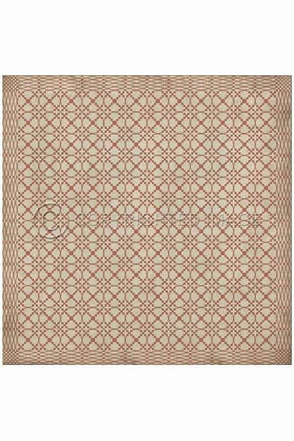 images Spicher Vinyl Floor Cloths, Lattice Blush Vinyl Floor Cloth, 96 x 96 Square