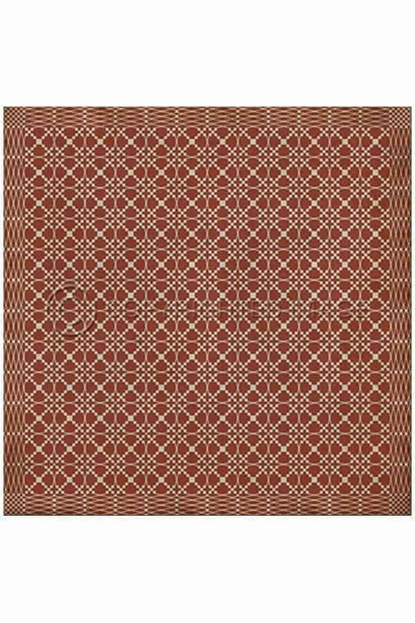 images Spicher Vinyl Floor Cloths, Lattice Brick Vinyl Floor Cloth, 96 x 96 Square