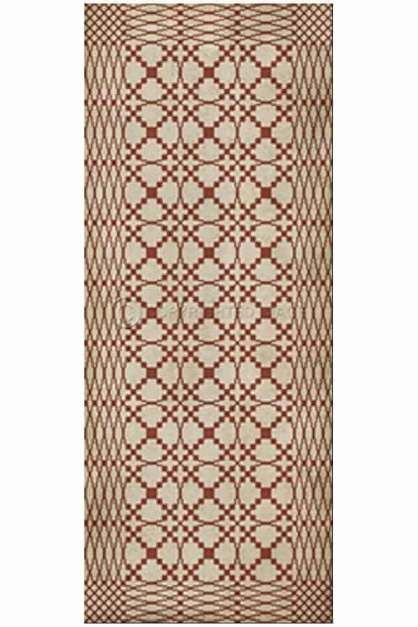 images Spicher Vinyl Floor Cloths, Lattice Cinnamon Vinyl Floor Cloth, 36 x 90 Runner