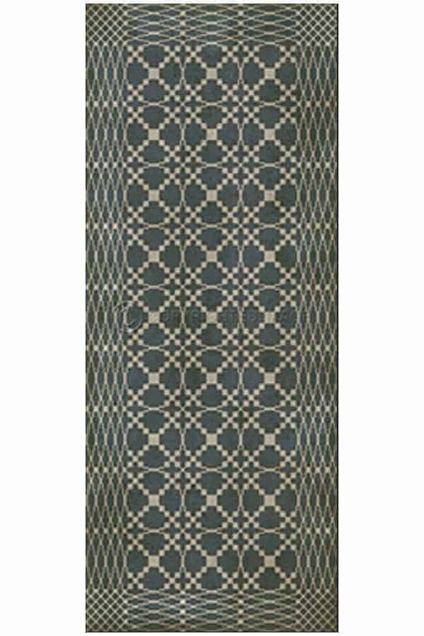 images Spicher Vinyl Floor Cloths,Lattice Graphite Vinyl Floor Cloth, 36 x 90 Runner