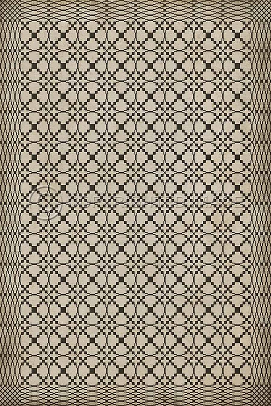 images Spicher Vinyl Floor Cloths, Lattice Smudge Vinyl Floor Cloth, 52 x 76, 70 x 102