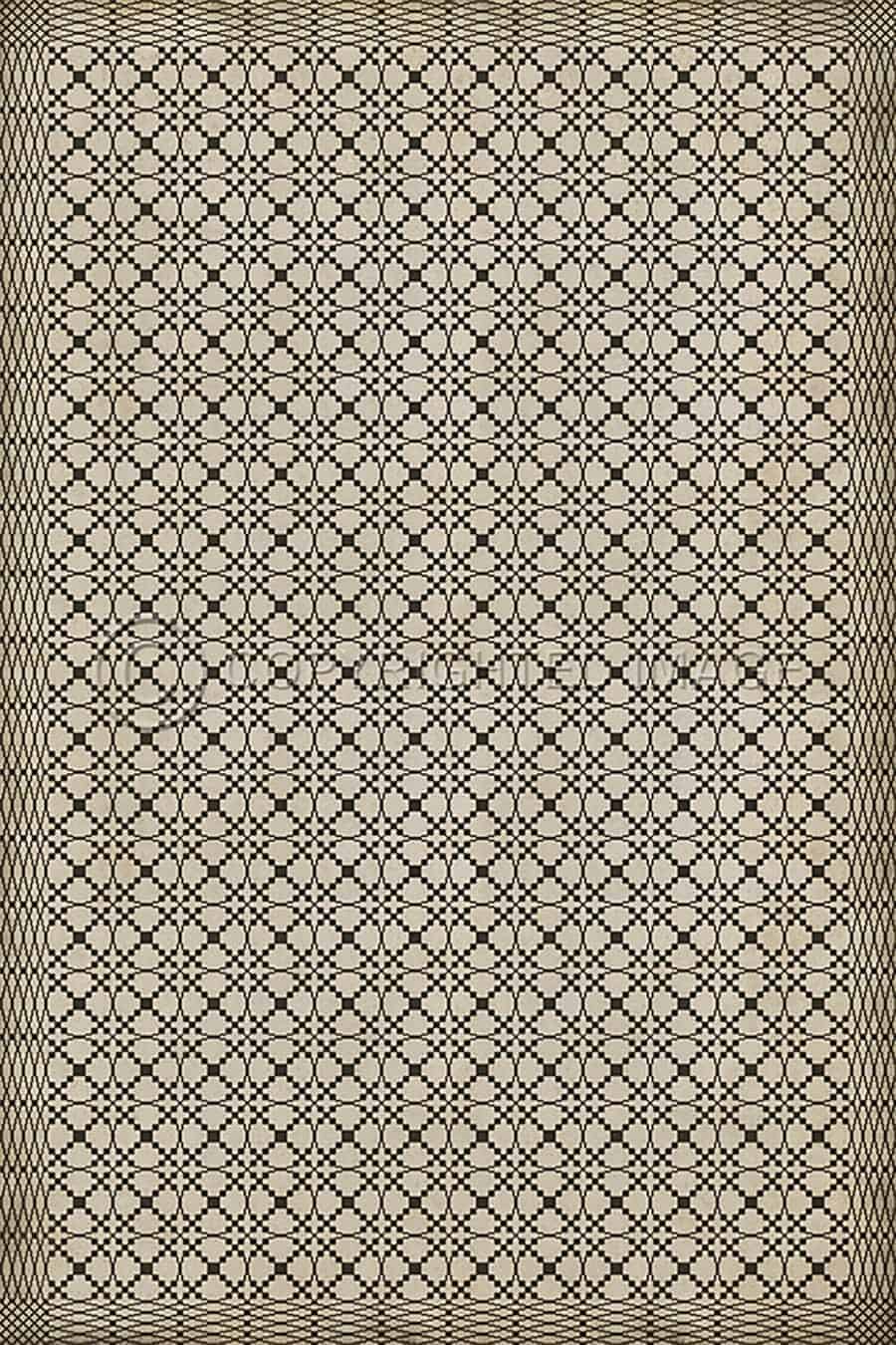 images Spicher Vinyl Floor Cloths, Lattice Smudge Vinyl Floor Cloth, 96 x 140, 120 x 175