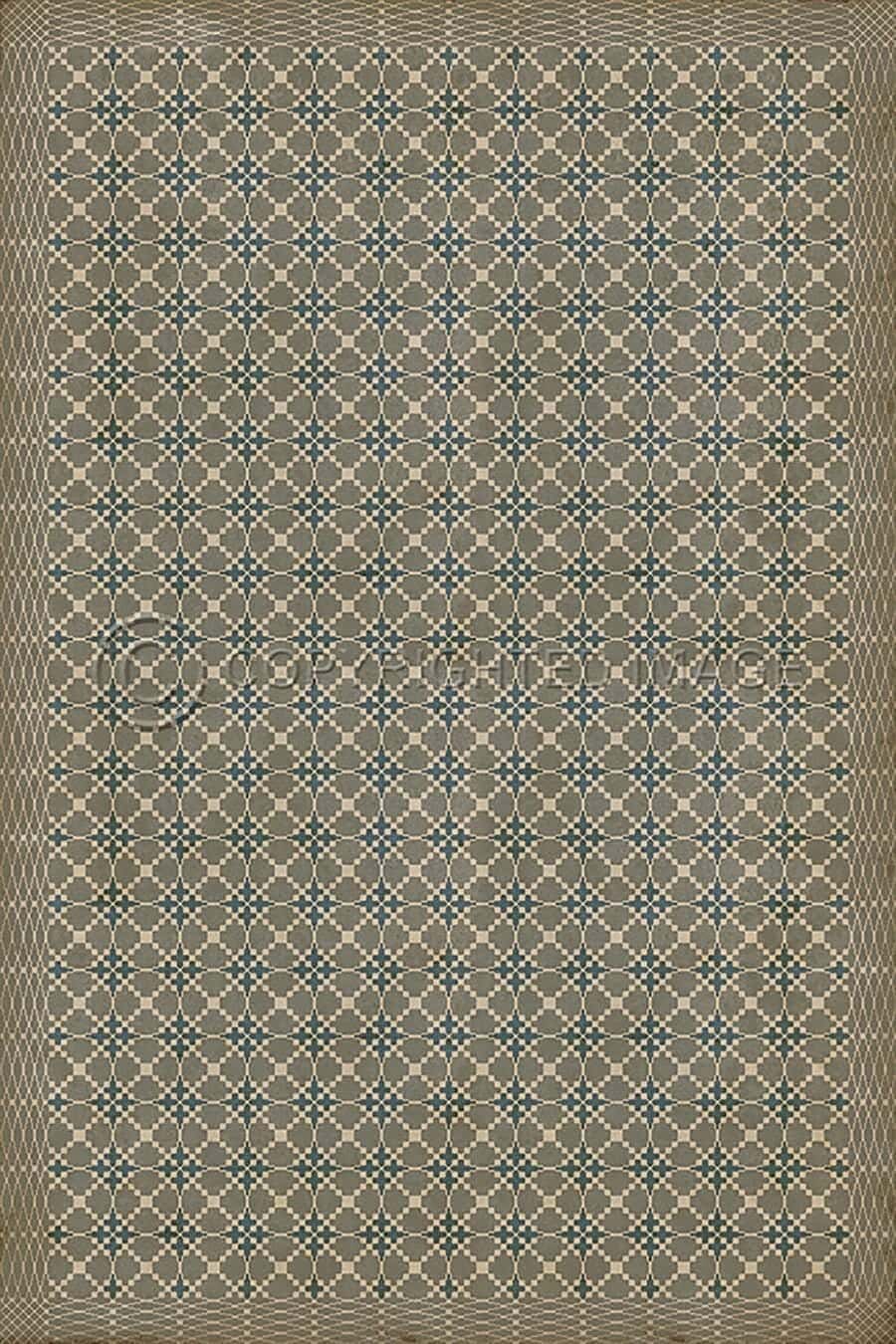 images Spicher Vinyl Floor Cloths, Lattice Steel Vinyl Floor Cloth, 96 x 140, 120 x 175