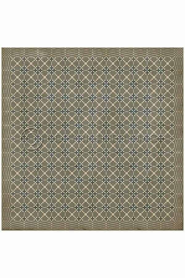 images Spicher Vinyl Floor Cloths, Lattice Steel Vinyl Floor Cloth, 96 x 96 Square