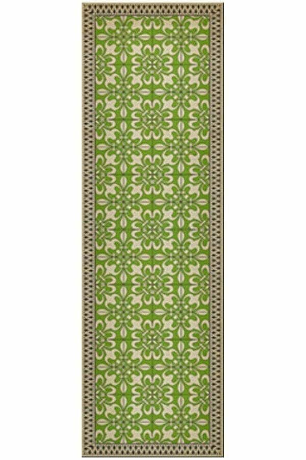 images Leaf Atrium Vinyl Floor Cloth, 36 x 115 Runner