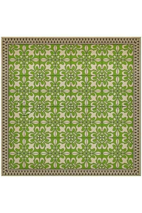 images Leaf Atrium Vinyl Floor Cloth, 60 x 60, 72 x 72 Square