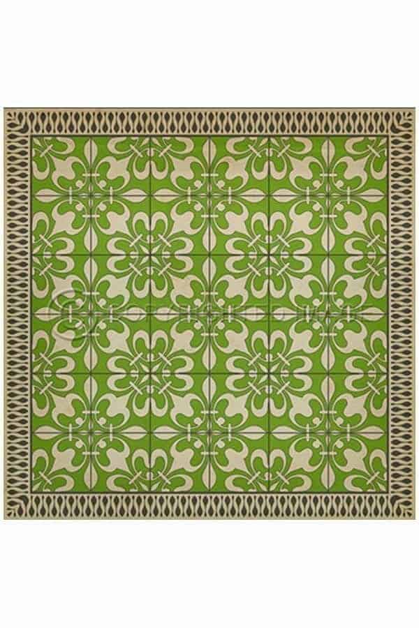 images Leaf Atrium Vinyl Floor Cloth, 36 x 36, 48 x 48 Square