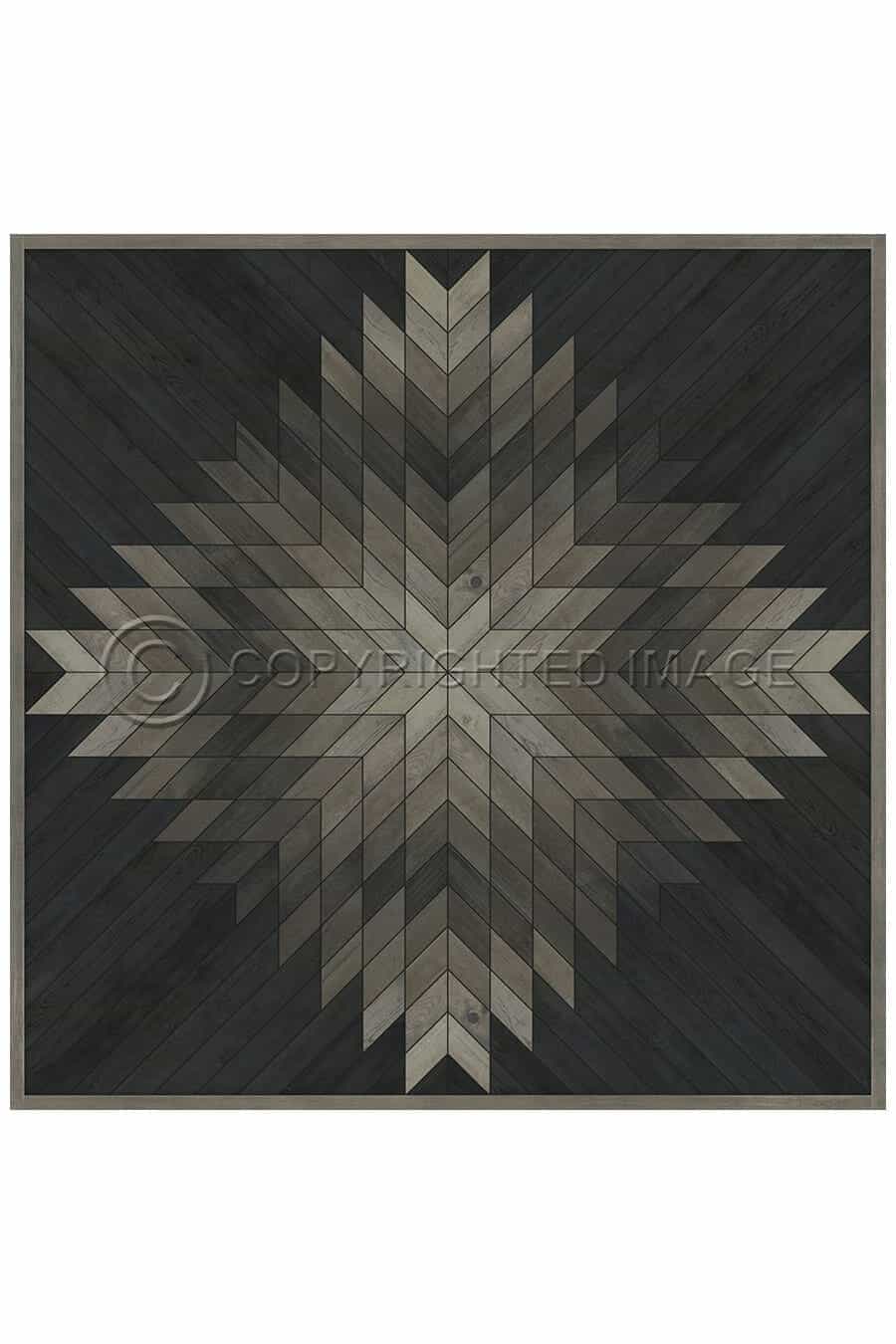 images Lodestar Edda Vinyl Floor Cloth, 120 x 120