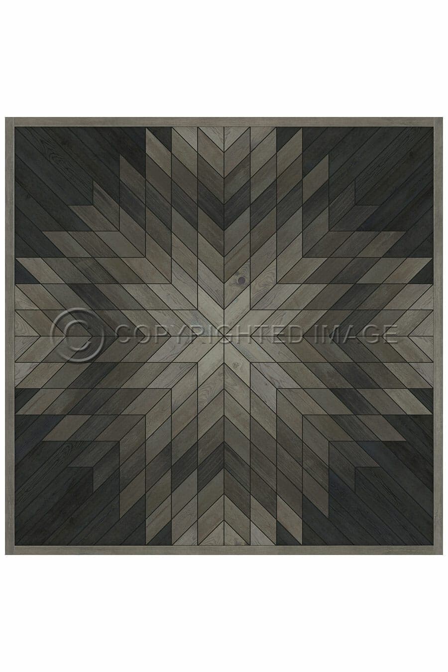 images Lodestar Edda Vinyl Floor Cloth, 60 x 60