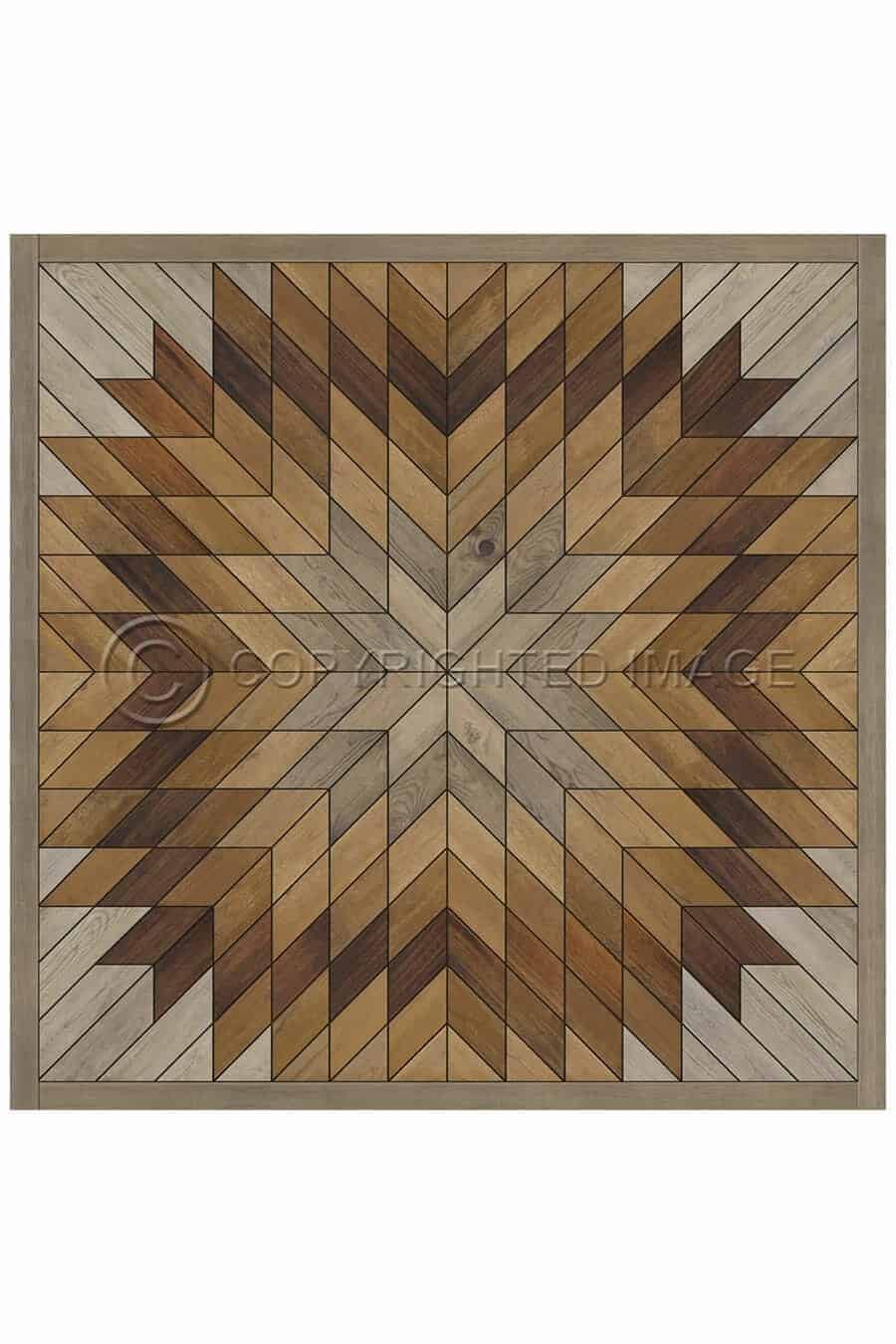 images Lodestar Erik Vinyl Floor Cloth, 36 x 36